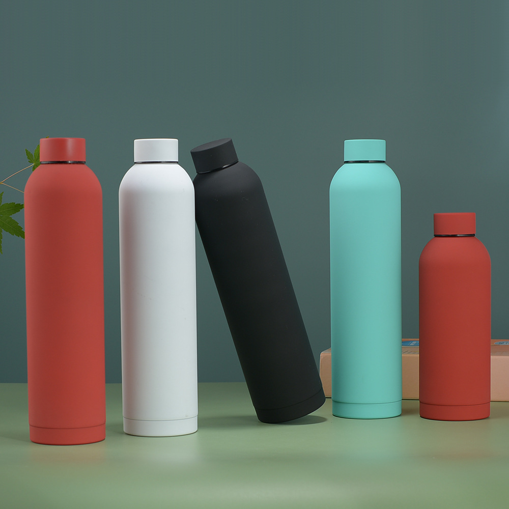 美式橡胶漆小口瓶户外真空户外运动水瓶车载跨境304不锈钢保温杯详情4