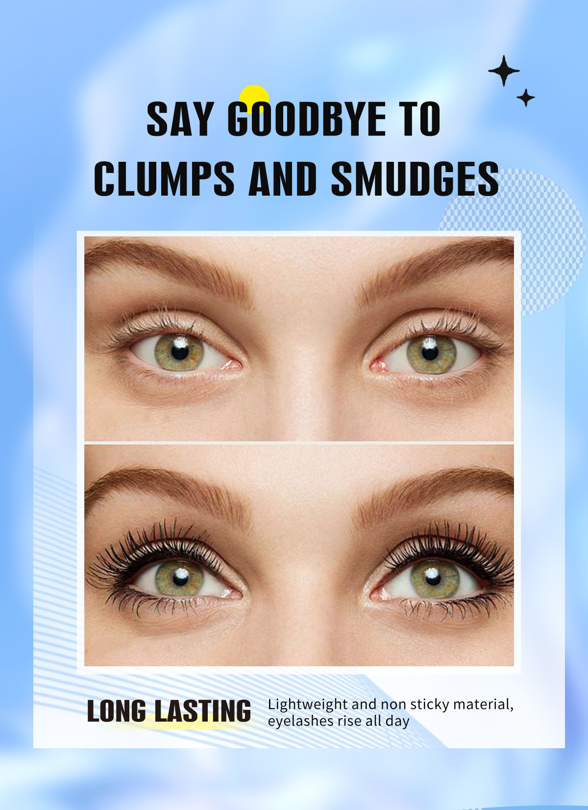 The cross-border BOB mascara is not prone to smudge, curling, and is waterproof and long-lasting pic 6