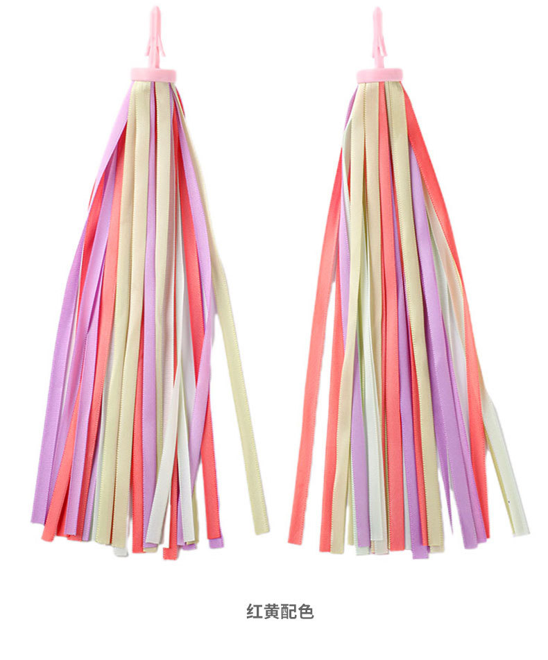 儿童滑板车 自行车流苏配件 飘带 铃铛 彩带32根高密度涤纶带详情5