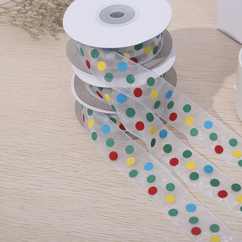 宽边条形纱100码每卷玩具辅料礼品鲜花烘焙包装丝带蝴蝶结头饰装详情6