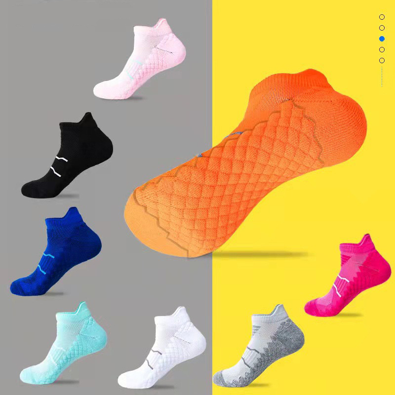 Spring and summer socks, short sports socks, outdoor running socks, anti-odor towel soles, shock-absorbing and anti-slip, couple basketball socks wholesale pic 2