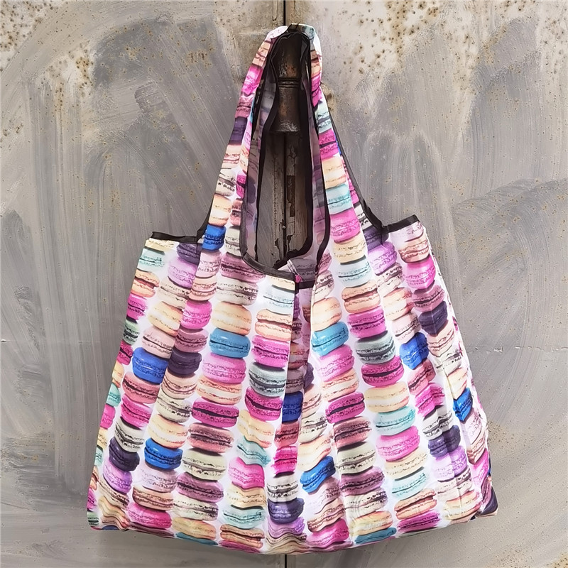 超大号卡通日本折叠环保购物袋防水尼龙买菜包收纳包米奇头手提袋详情37