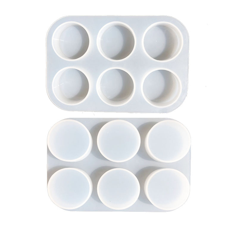 diy crystal resin drip mold, 6 round airbag bracket mold, small candlestick mold, epoxy resin silicone mold, new pic 4