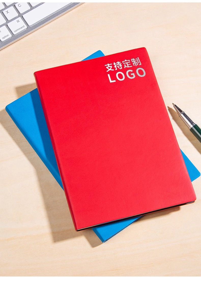 Customized soft leather notebooks with logo printing, free engraving, diaries, business office meeting record books, and custom-made notebooks pic 7