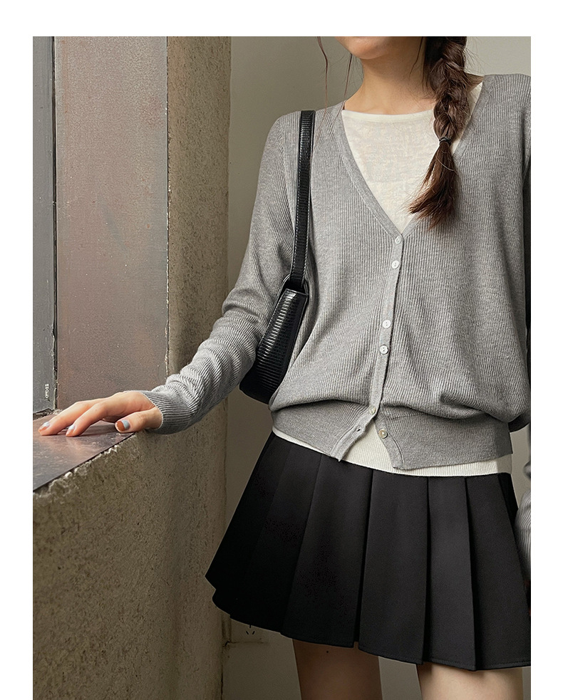 【主推 首尔私校百褶裙】高腰显瘦A字jk短裙女夏新款半身裙N127B详情18