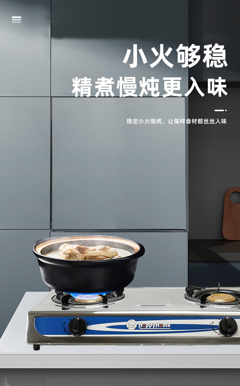 厂家跨境双眼燃气灶热销商用煤气灶不锈钢液化气炉具厨具批发销售详情7