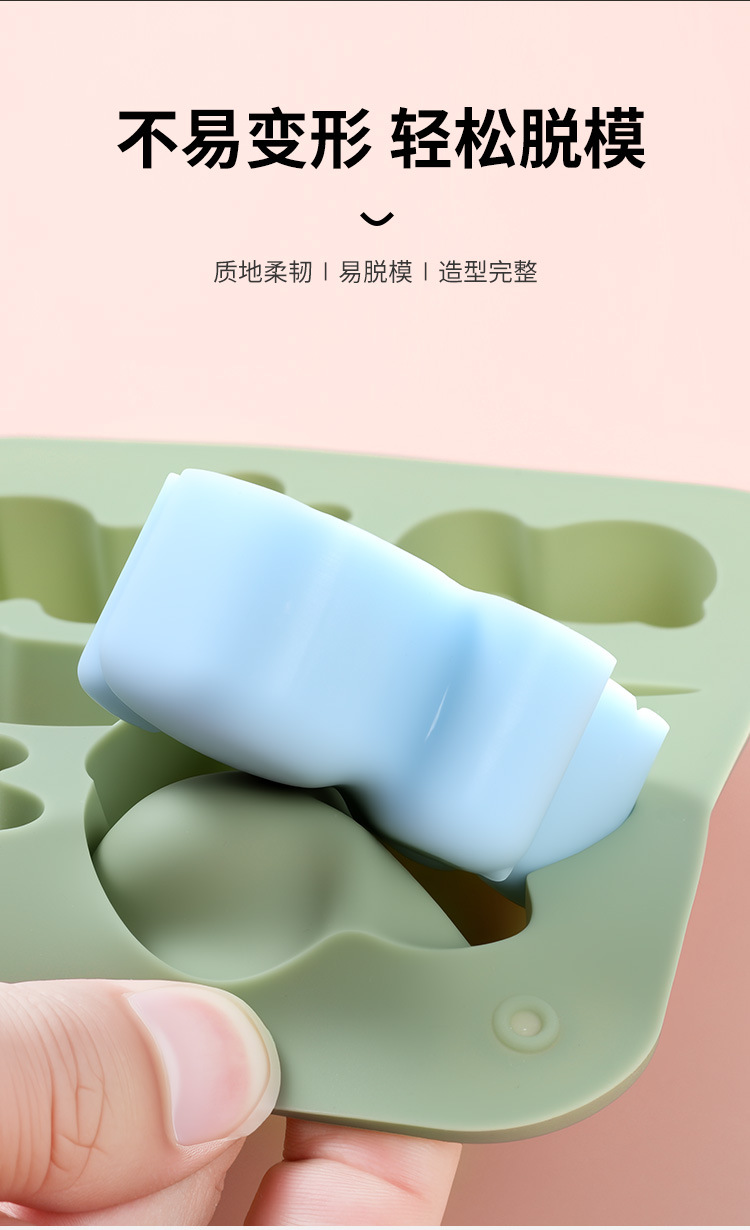 新款可爱小兔子系列食品级巧克力硅胶模具易脱模烘焙巧克力模具详情3