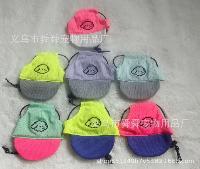 宠物狗狗猫咪帽子春夏外出遮阳防勒帽防脱可调节绳扣鸭舌帽详情1