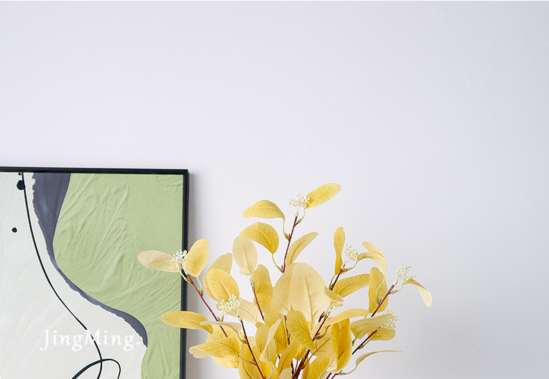 2025 Modern and simple white ceramic vase ornaments, creative hand-painted dried flower arrangement for the living room entrance, sample room soft decoration vase ornaments, vase home ornaments, porcelain vase handicrafts pic 1