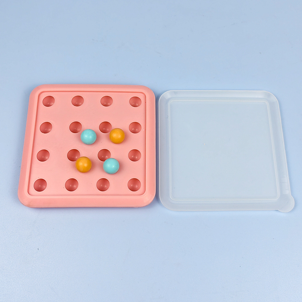 Food-grade custard, runny filling, round balls, ice cubes, candies, chocolate beans, silicone molds with LIDS, silicone ice hockey molds pic 15