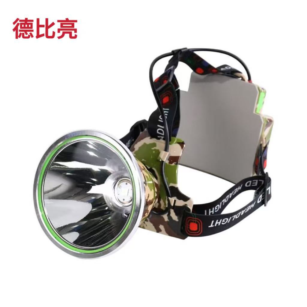 夜勇士激光炮头灯led充电式户外强光头戴式大功率锂电头灯迷彩详情1