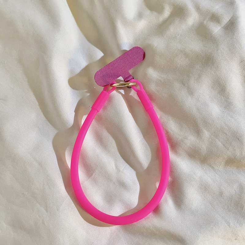 Simple orange single-buckle bracelet, phone case, pendant, ins keychain, schoolbag pendant, phone case, universal for women pic 10
