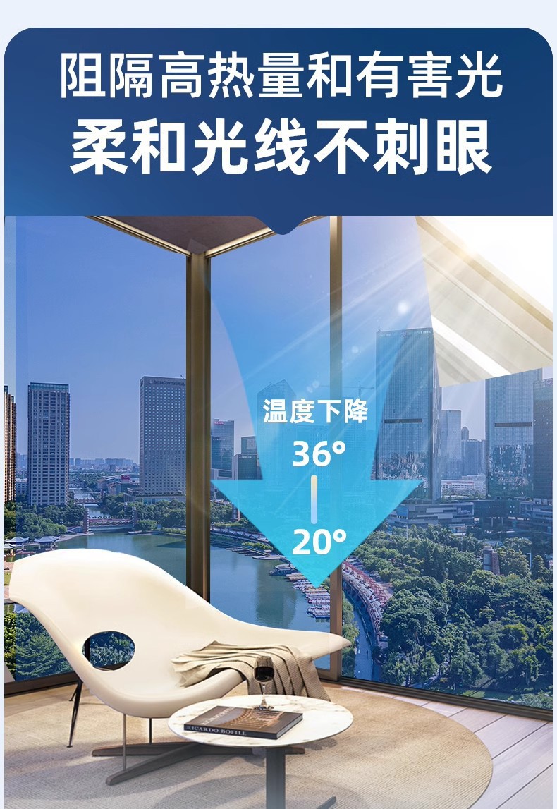 批发窗户防晒隔热膜办公室加厚遮光太阳膜客厅遮阳防窥玻璃隔热膜详情12