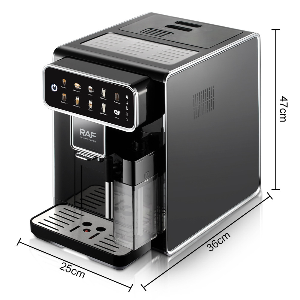 Cross-border fully automatic three-in-one coffee machine, grinding beans with milk VAT, making milk foam, bean to cup Italian coffee machine pic 1