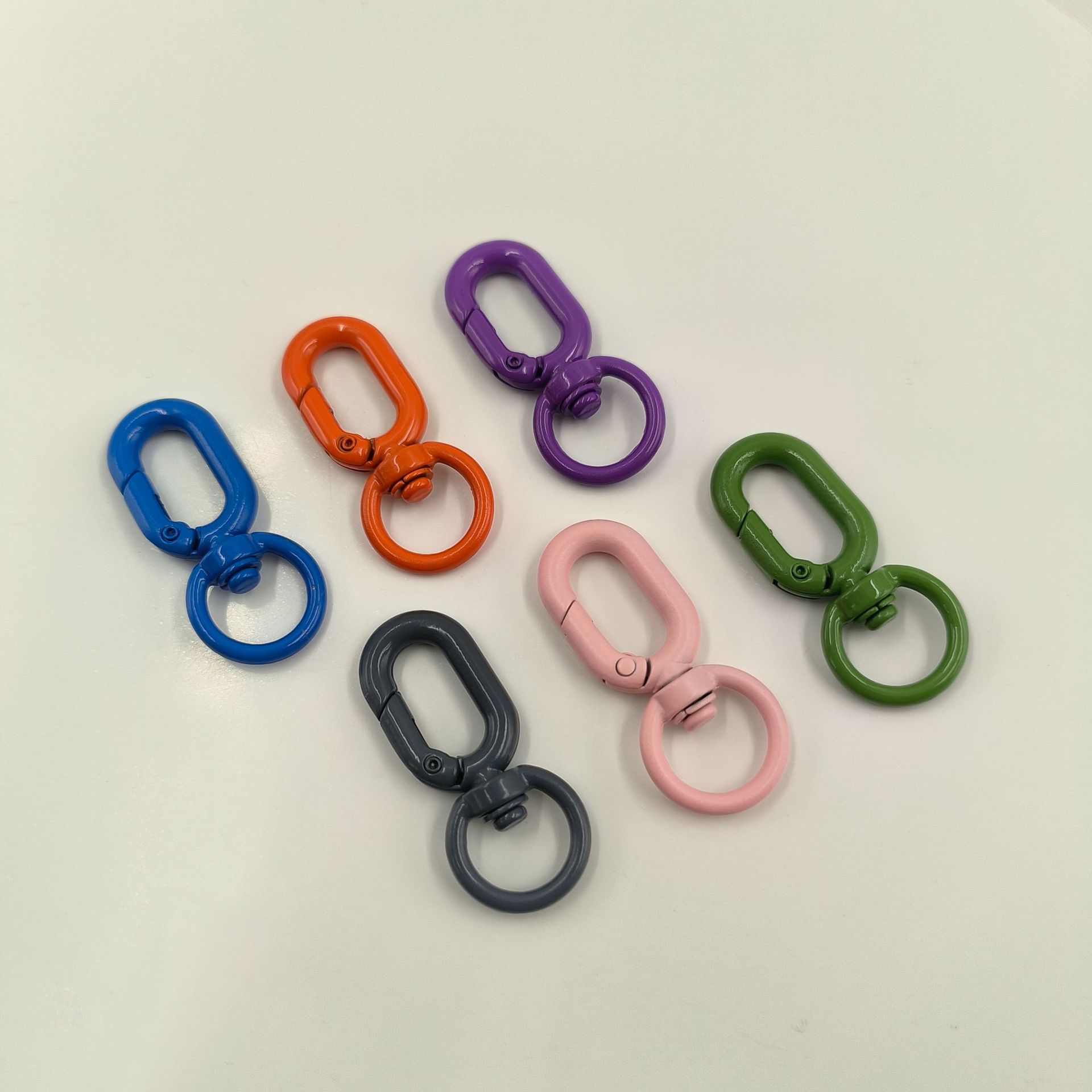 Suitable for 7mm color mobile phone lanyard set, 4-minute round tail spring ring key, single and double hole 8-shaped adjustment buckle pic 28