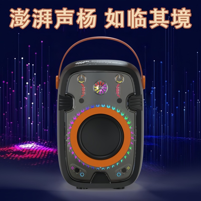炫酷新款机甲蓝牙音箱创意 赛博朋克机械手提无线RGB低音炮小音响详情4