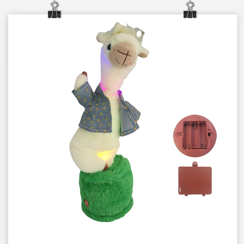 拽拽羊绵绵电动玩偶会唱歌说话跳舞动物公仔玩偶生日礼物工厂批发详情3