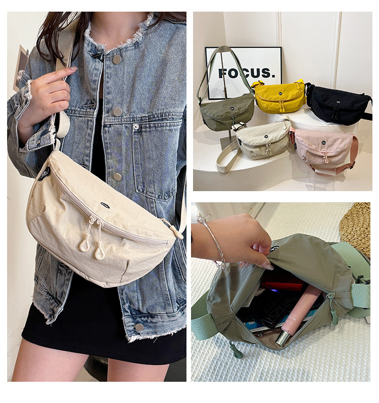 包包女高级感单肩布包小众百搭斜挎女包日系新款外出休闲化妆小包详情15