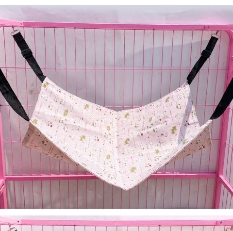Factory pet supplies canvas cat cages, hammocks with fleece hanging, adjustable length, pet cat hanging beds pic 15
