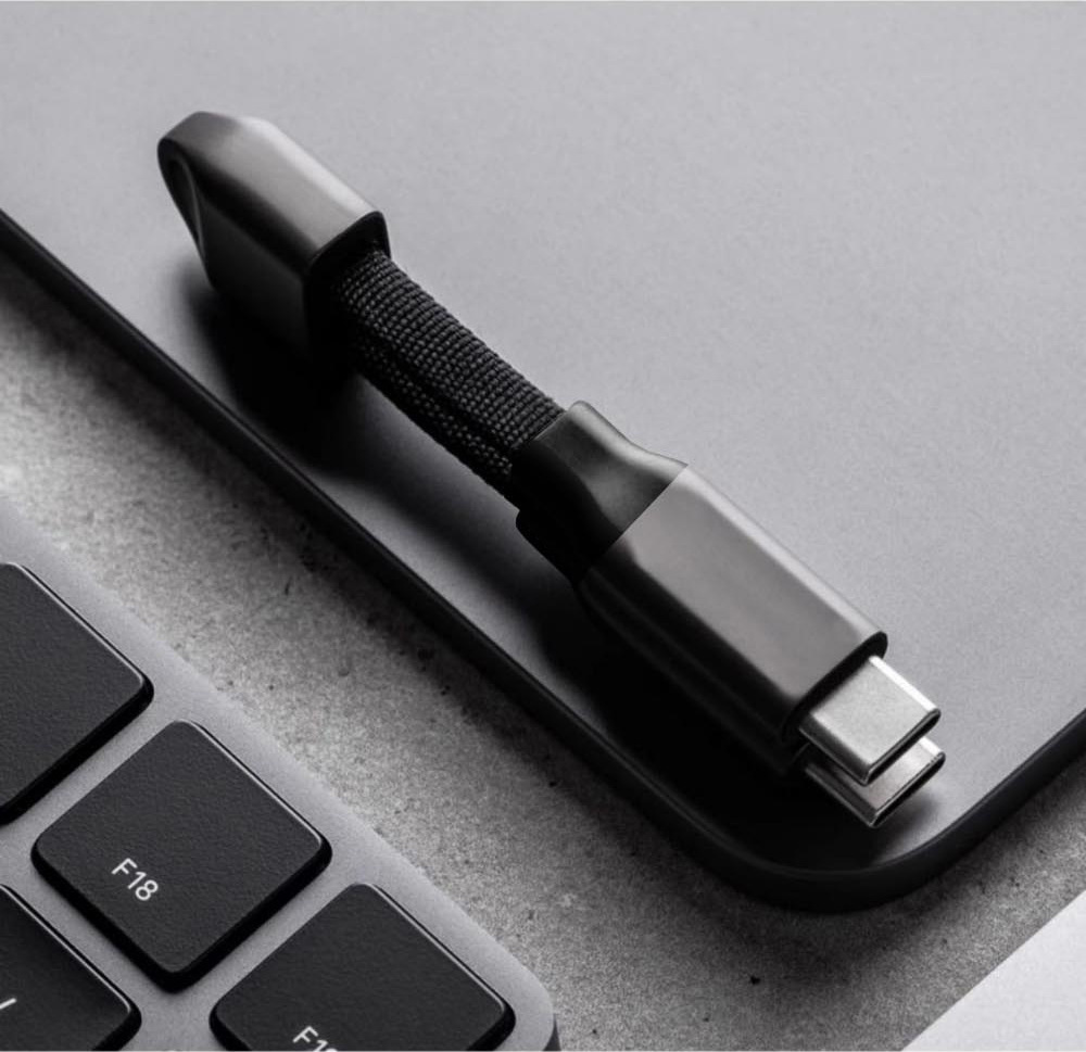 Comercio exterior magnético llavero de succión para teléfono móvil cable de alimentación 2 en 1 cable de carga tipo c aplicable apple 1516 cable de datos pic 20