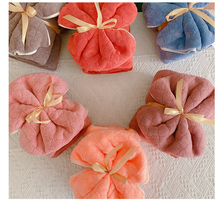 【 Chi Jia 】 Soft adult household European coral fleece cover towel, absorbent couple bath dry hair towel for face wiping pic 11