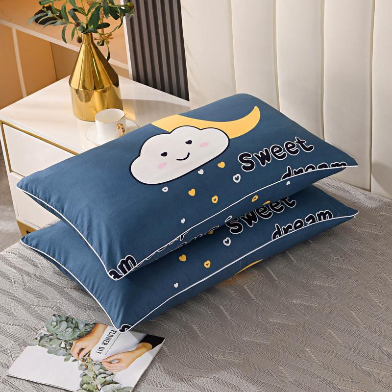 Class A pillow, home neck protection, pure cotton pillow core, hotel dormitory high pillow, non-collapsing pillowcase, cartoon couple set pillow pic 17