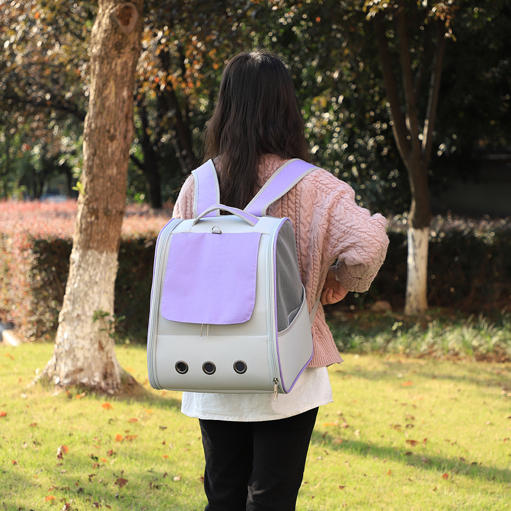 Rongka Pet Cross-border Cat Bag, convenient to carry when going out, double-shoulder family small dog travel cat bag, portable cat bag pic 10