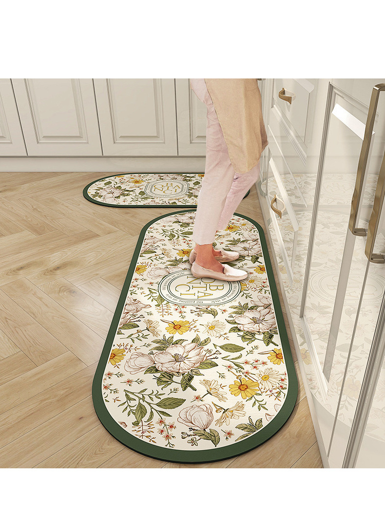 Best-selling American diatom mud floor MATS, kitchen MATS, anti-slip and water-absorbing bathroom MATS, dirt-resistant and washable, cross-border temu labeled pic 6