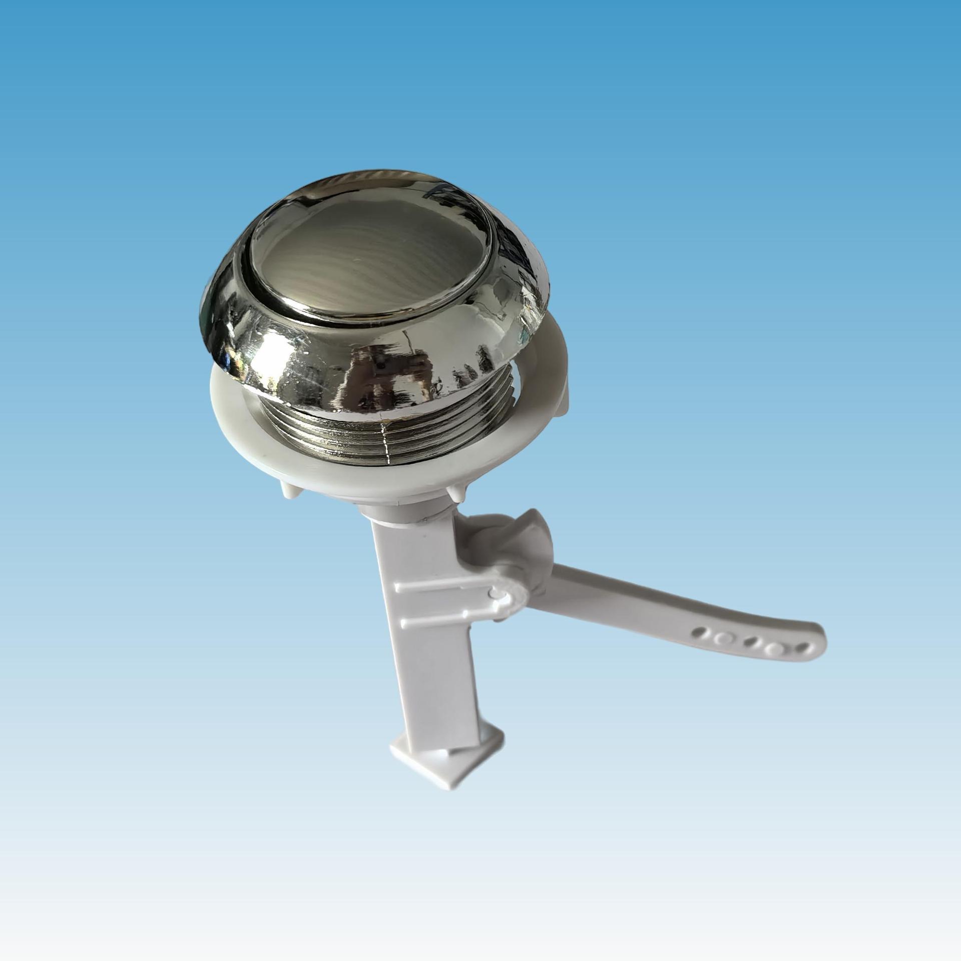 跨境外贸卫浴洁具水箱配件马桶坐便器电镀单按钮马桶按钮详情16