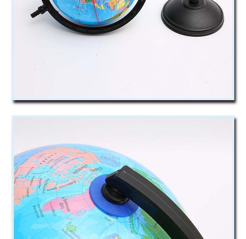 【 Jingfeng 】 Cross-border 14.2 Hebrew Globe Teaching Students Map, Large, Medium and Small ornaments and gifts pic 11