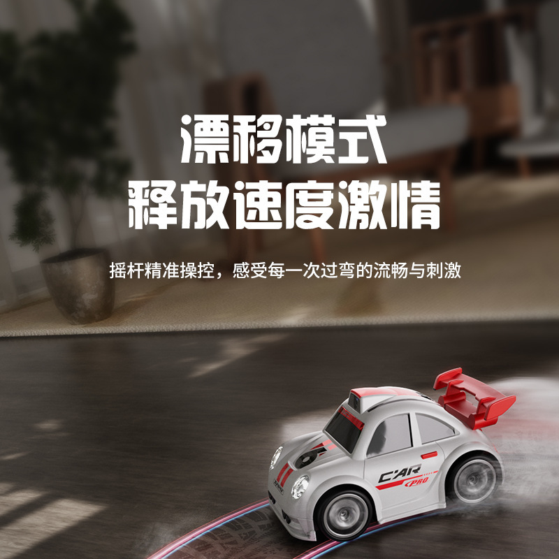 Cross-border remote control MINI car camera and photo cartoon Q-version mini screen control racing drifting C6 remote control car toy pic 7