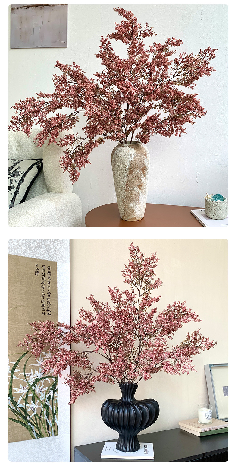 侘寂风雾凇仿真绿植假花花束摆设高档客厅插花干花花艺装饰花摆件详情12