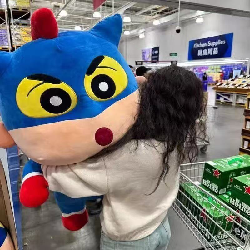 新款山姆超大蜡笔小新动感超人毛绒玩偶公仔儿童礼物生日礼物批发详情5