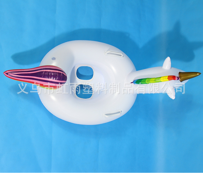 婴幼儿游泳艇趴艇 大号独角兽游泳艇 宝宝带坐艇小游艇厂家批发详情13