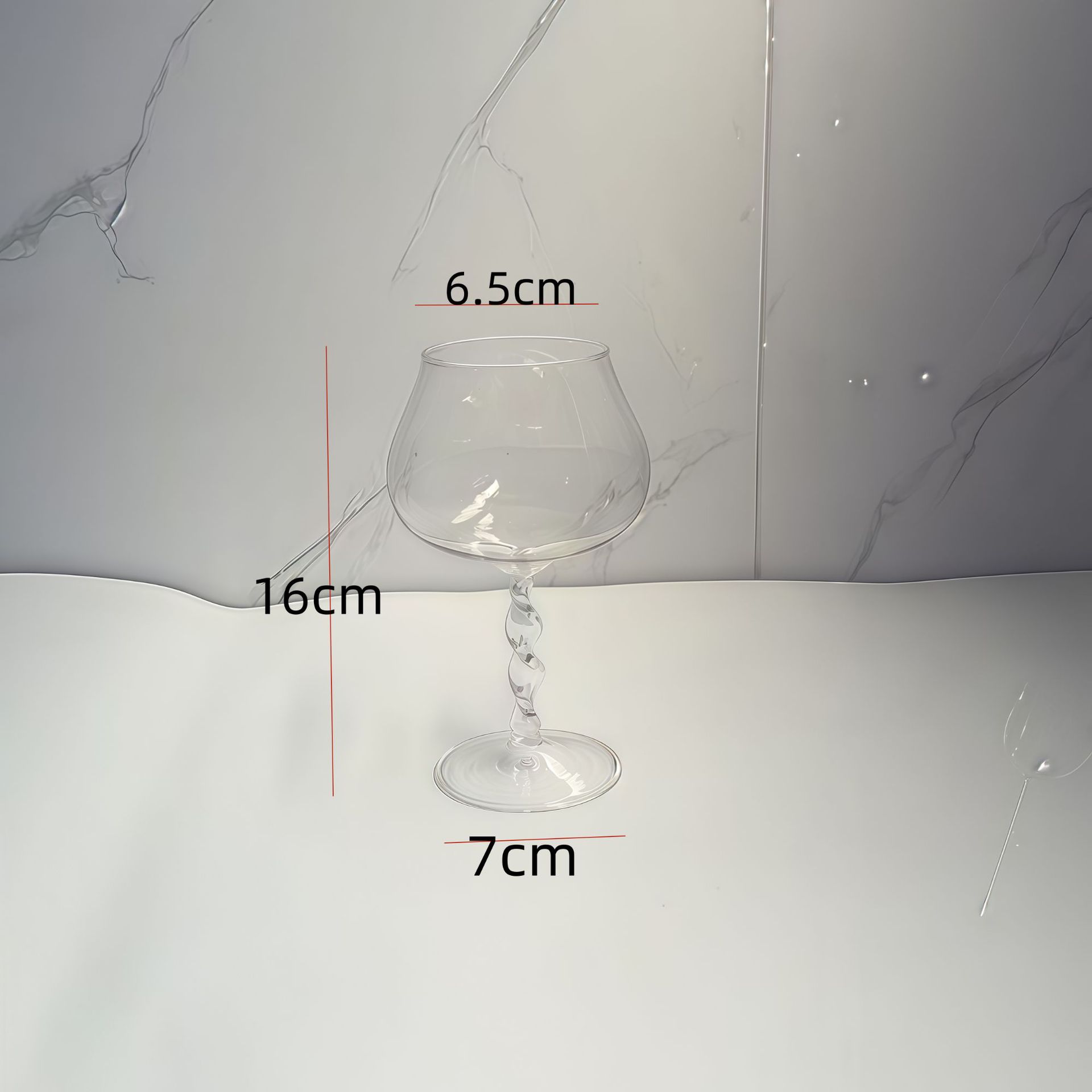 时尚创意麻花杆高脚杯简约质感鸡尾酒香槟杯家用民宿冷饮果汁杯详情4