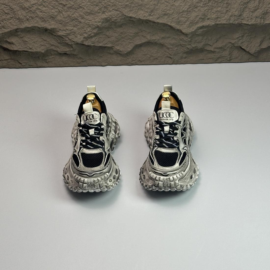 复古男士ins老爹鞋厚底休闲潮男百搭做旧款轮胎底青年时尚男鞋详情6