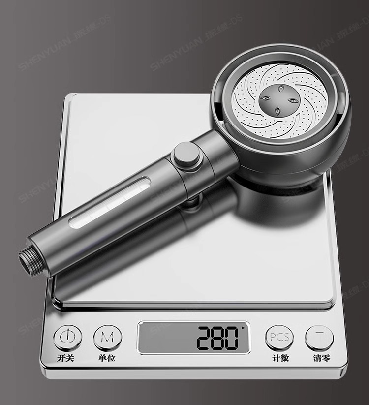 涡轮增压花洒喷头超强淋雨花晒头浴头超级加压浴室沐浴莲蓬头套装详情25