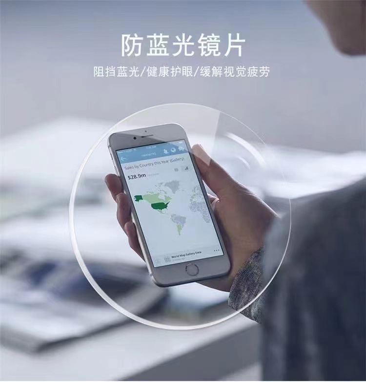 蓝光镜片专拍高清0度防蓝光抗辐射非球面树脂镜片电脑手机抗疲劳详情1