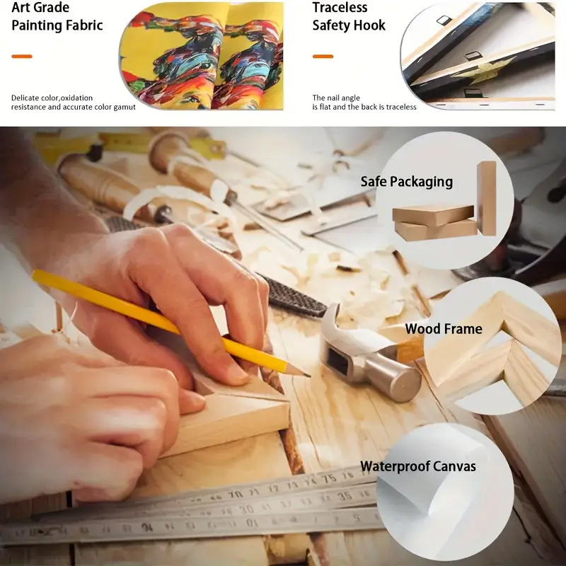 新款北欧独角兽装饰画客厅沙发背景墙面壁画卧室床头餐厅高清挂画详情6