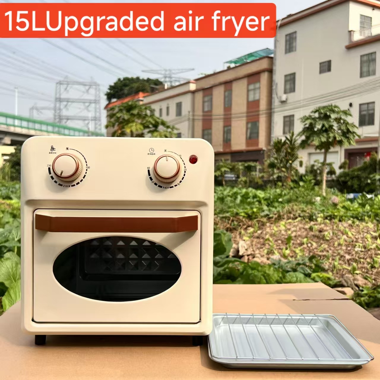 15L Air fryer 多功能智能触屏烤箱大容量空气炸锅电炸锅薯条机详情8