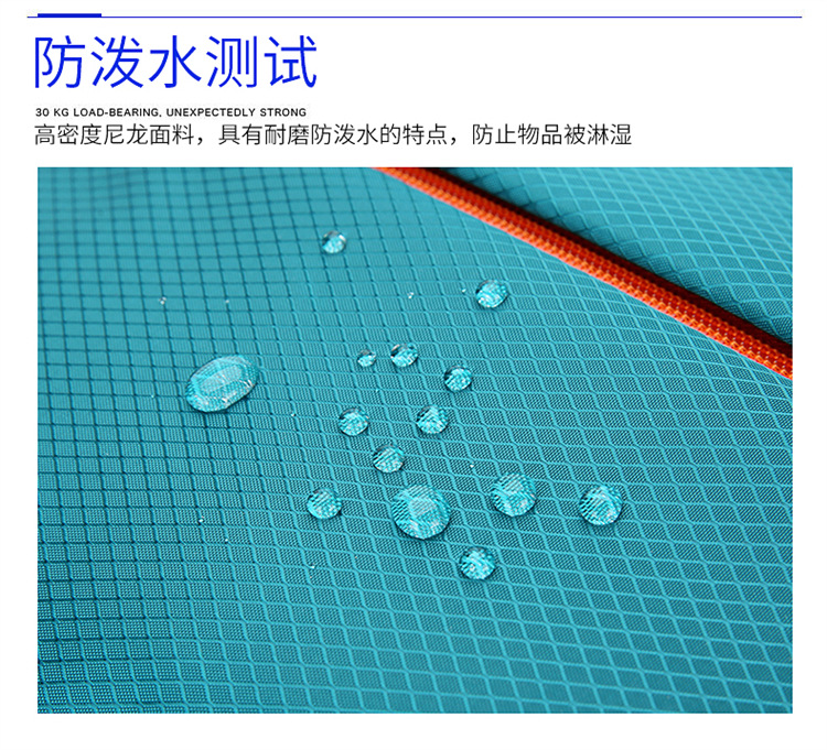 跨境新款户外折叠包 旅行休闲背包轻便大容量双肩包学生书包 logo详情5