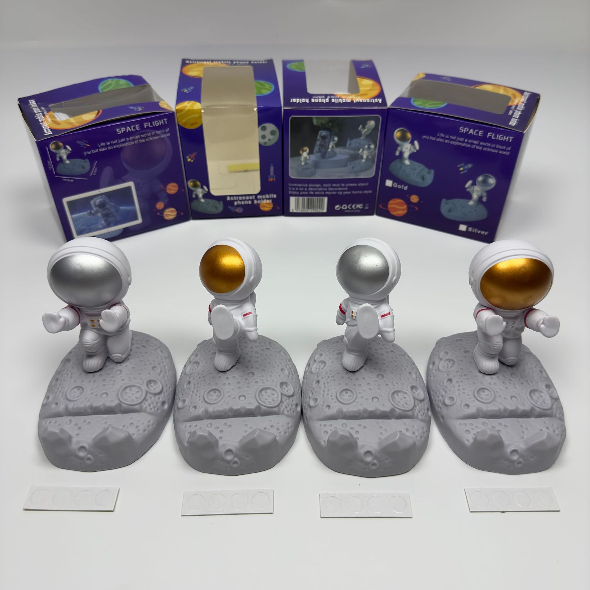 Cross-border astronaut mobile phone stand desktop creative astronaut cartoon figurine live streaming lazy person tablet stand wholesale pic 8