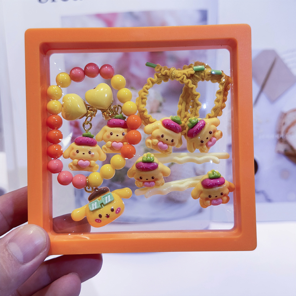 热卖儿童手链卡通库洛米礼盒女孩公主戒指女童生日礼物宝宝首饰盒详情5