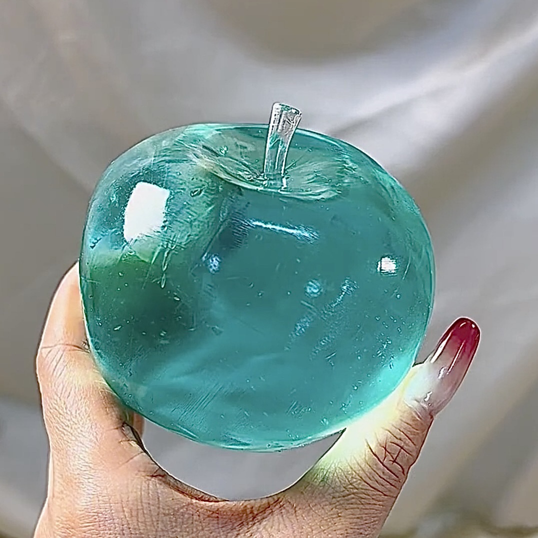 可塑冰薄荷苹果糖大苹果手作球减压玩具奶油感不回弹新奇特玩具详情6