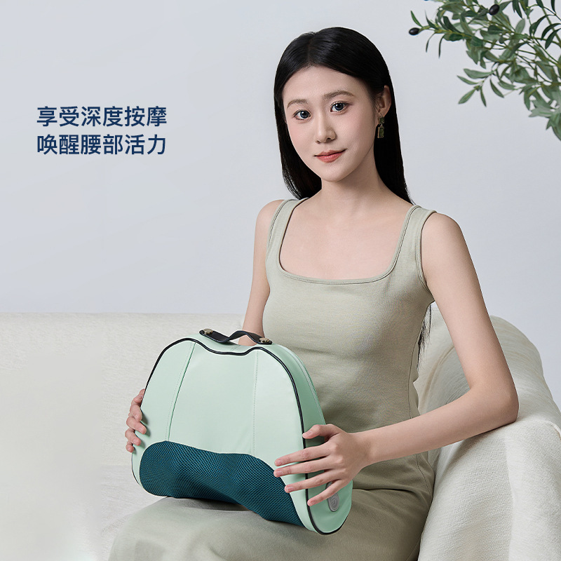 一件代发西莱森腰部按摩仪CP-MW6便携背部揉捏热敷按摩器详情1