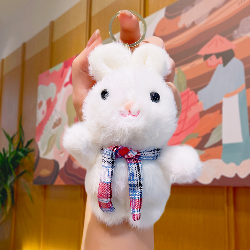 Wholesale of creative scarves, little rabbit figurines, claw machine dolls, small pendants, cute plush toys, keychains and small gifts pic 6