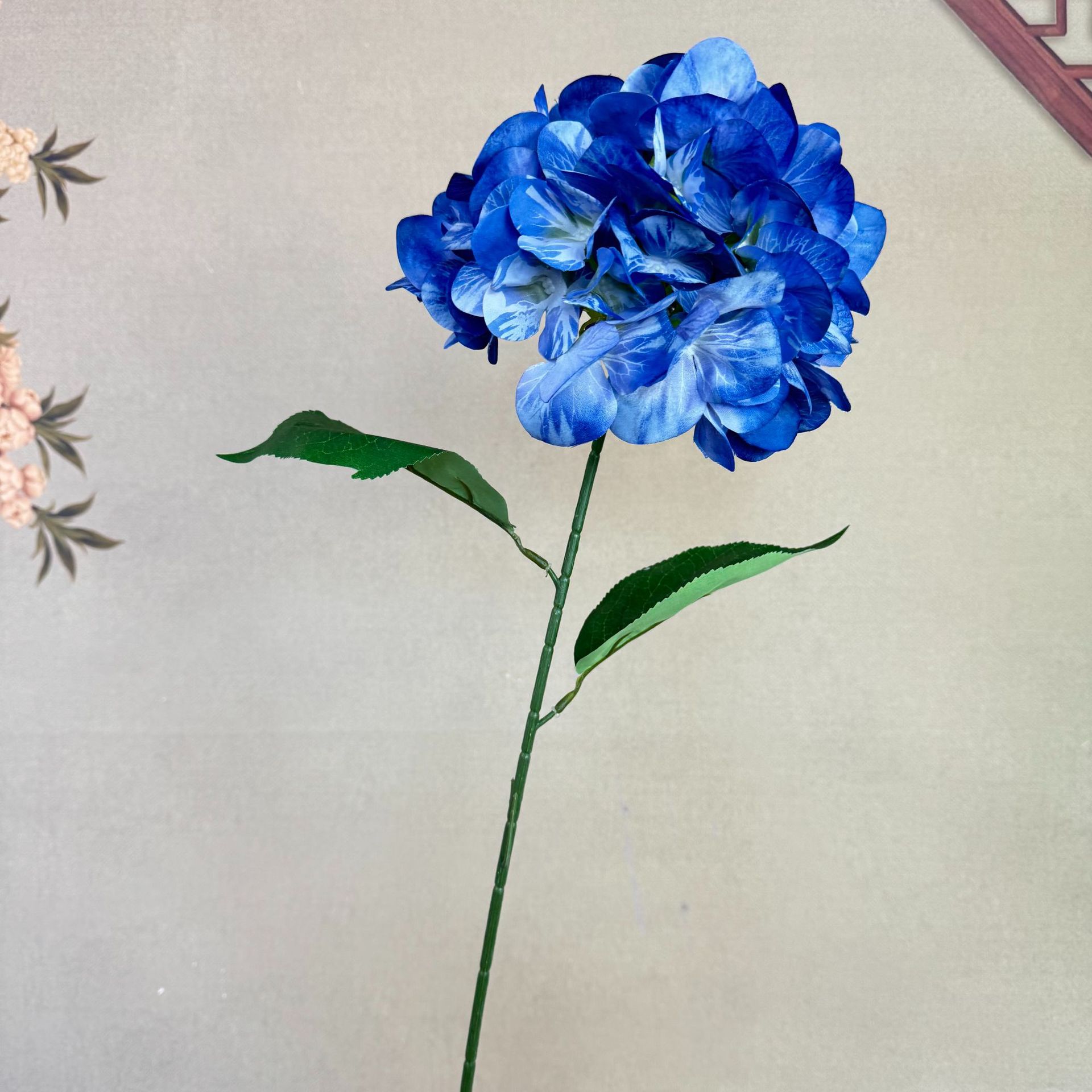 大单只丝印布绣球婚庆仿真花艺家居装饰假花绣球花仿真花束批发详情10