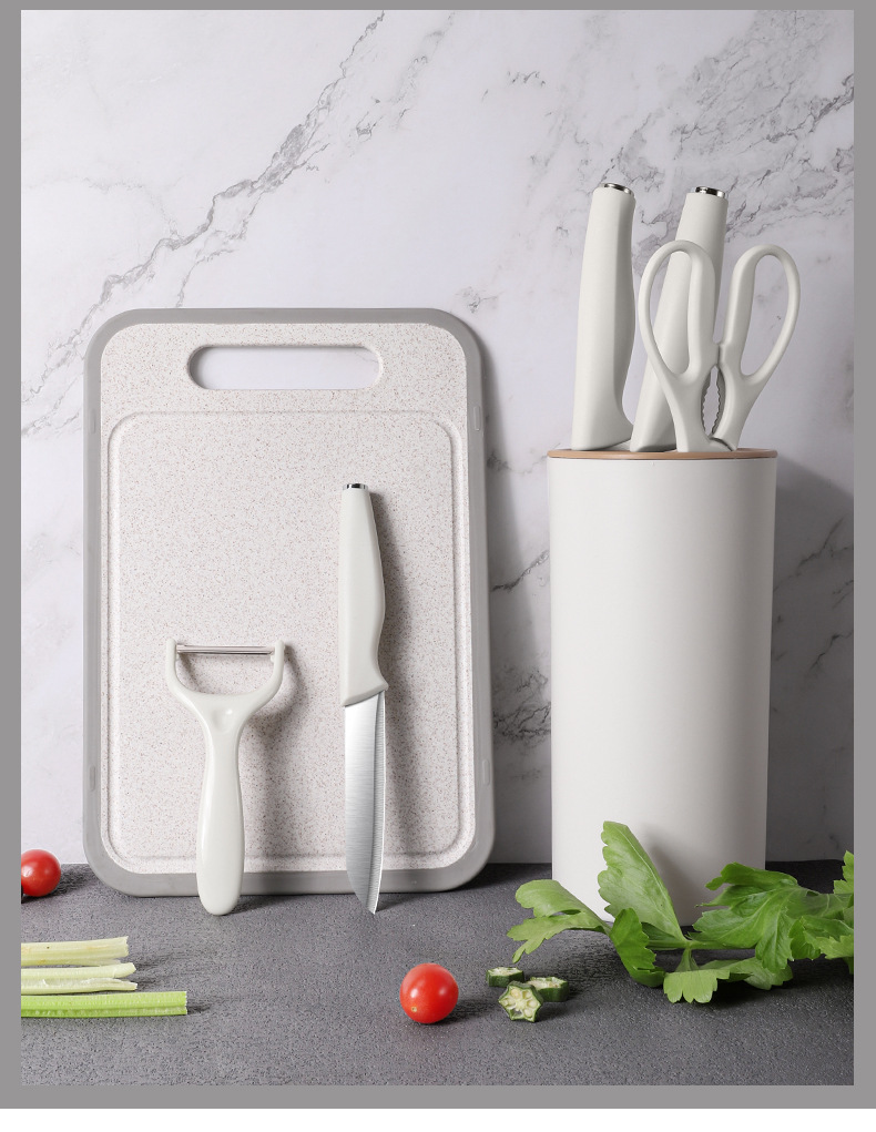 跨境刀具套装厨房款家用不锈钢菜刀组合切肉刀水果刀网红全套批发详情11