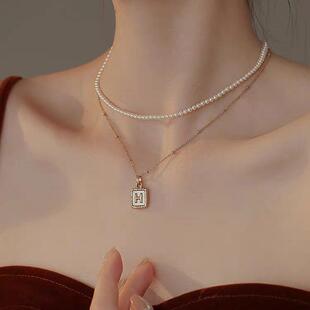 欧美肯豆同款刀片项链素链无吊坠蛇骨链不锈钢简约时尚配饰现货详情9