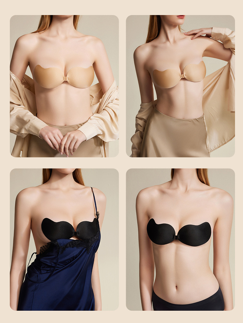 Mango Cup Silicone Breast Patch One-piece breast Patch, invisible and seamless, gathers small breasts, special anti-glare breast patch for wedding photos pic 12